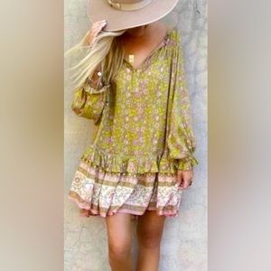 🪶Spell Dahlia Tunic/Mini S EUC Bronze🪶